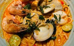 意大利海鲜炒面做法视频