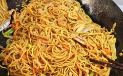 海鲜炒面鱿鱼图片怎么做？