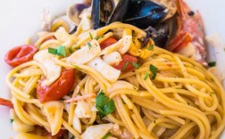 意大利海鲜炒面高清图，诱人美味如何制作？