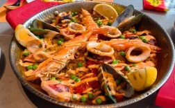 西班牙海鲜饭用的海鲜饭