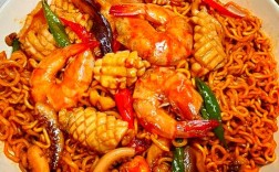 韩式辣酱海鲜面怎么做？