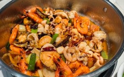 干锅海鲜豆腐图片大全