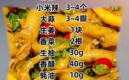 家常炒鸡爪做法有哪些？