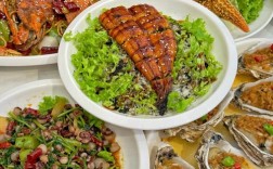 大排档的海鲜美食照片