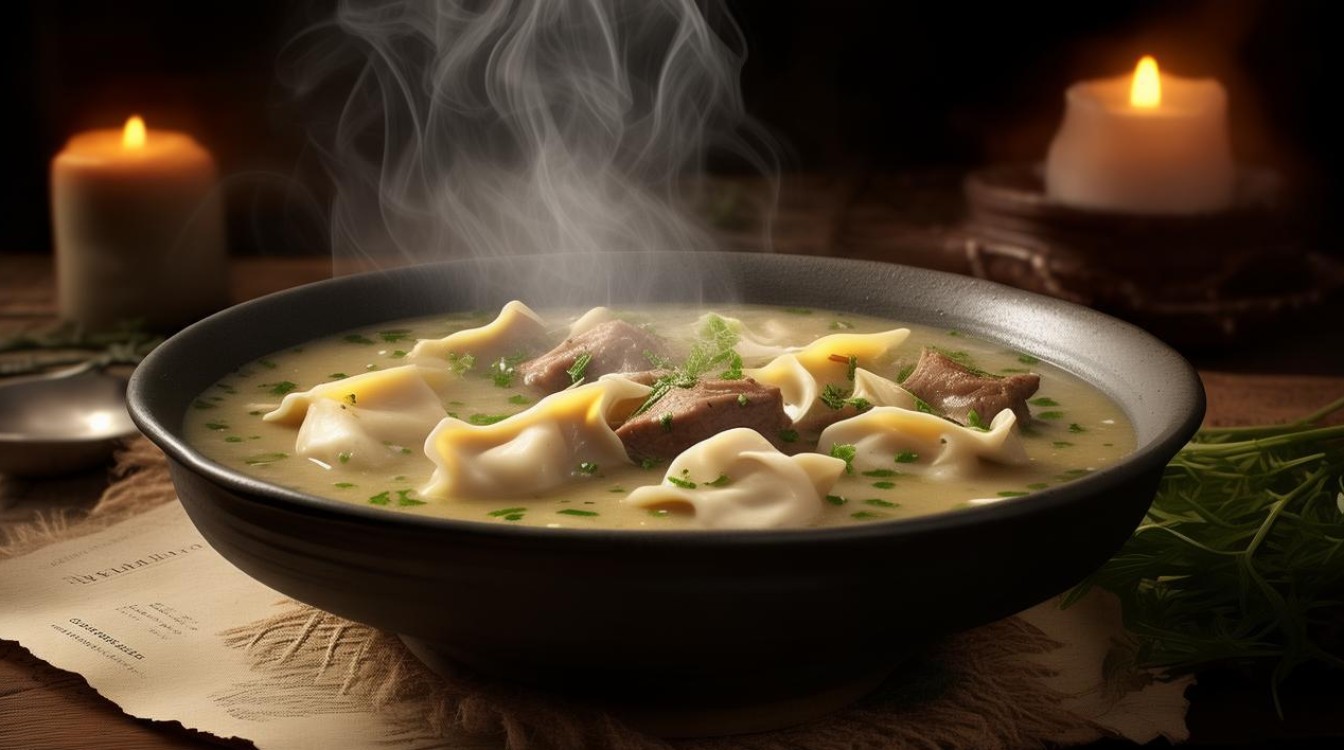酸汤羊肉馄饨怎么做才能暖胃又美味？-图1