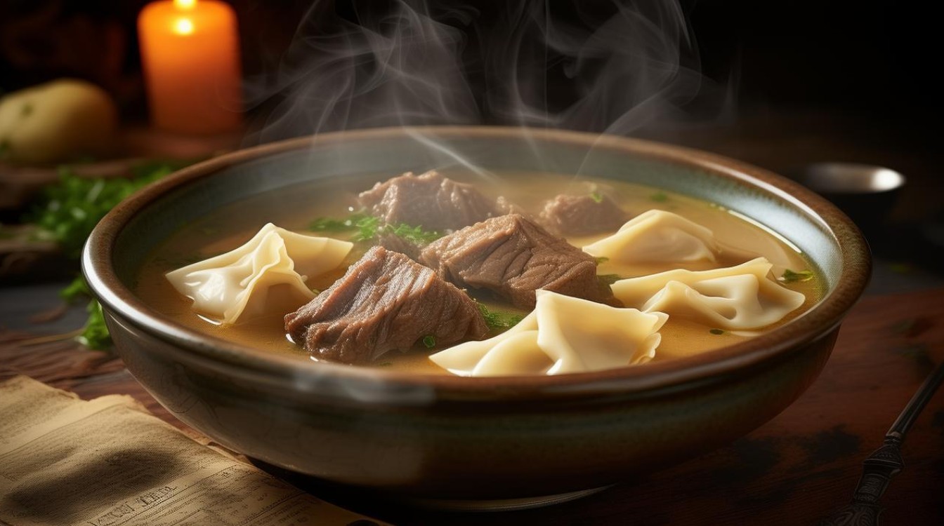 酸汤羊肉馄饨怎么做才能暖胃又美味？-图3