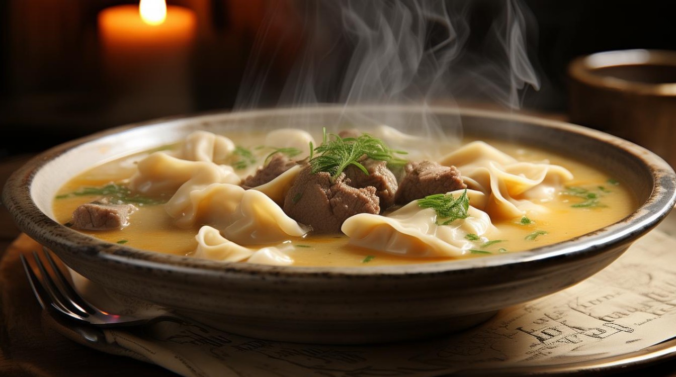 酸汤羊肉馄饨怎么做才能暖胃又美味？-图4