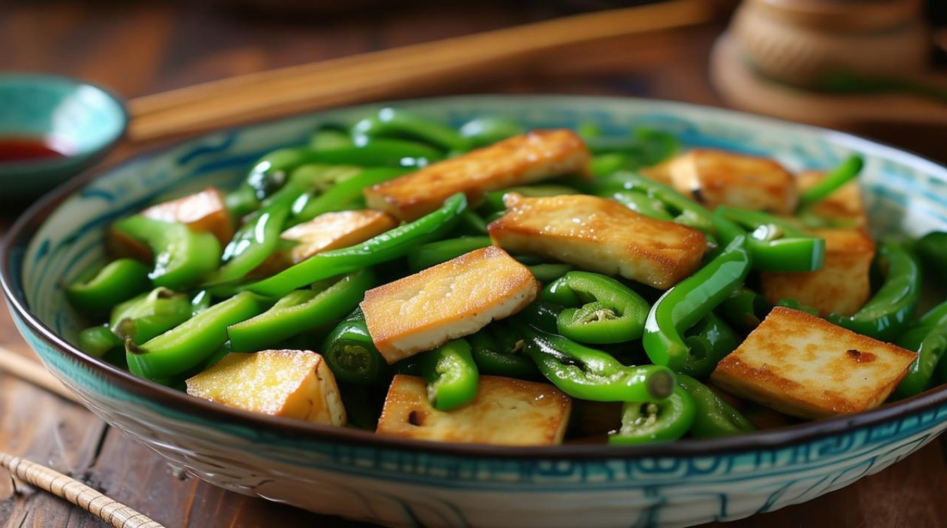 青椒炒腐竹怎么做？家常做法简单又美味！-图1