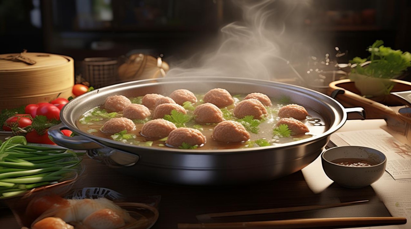 家常肉丸子火锅怎么做？简单步骤一学就会！-图1