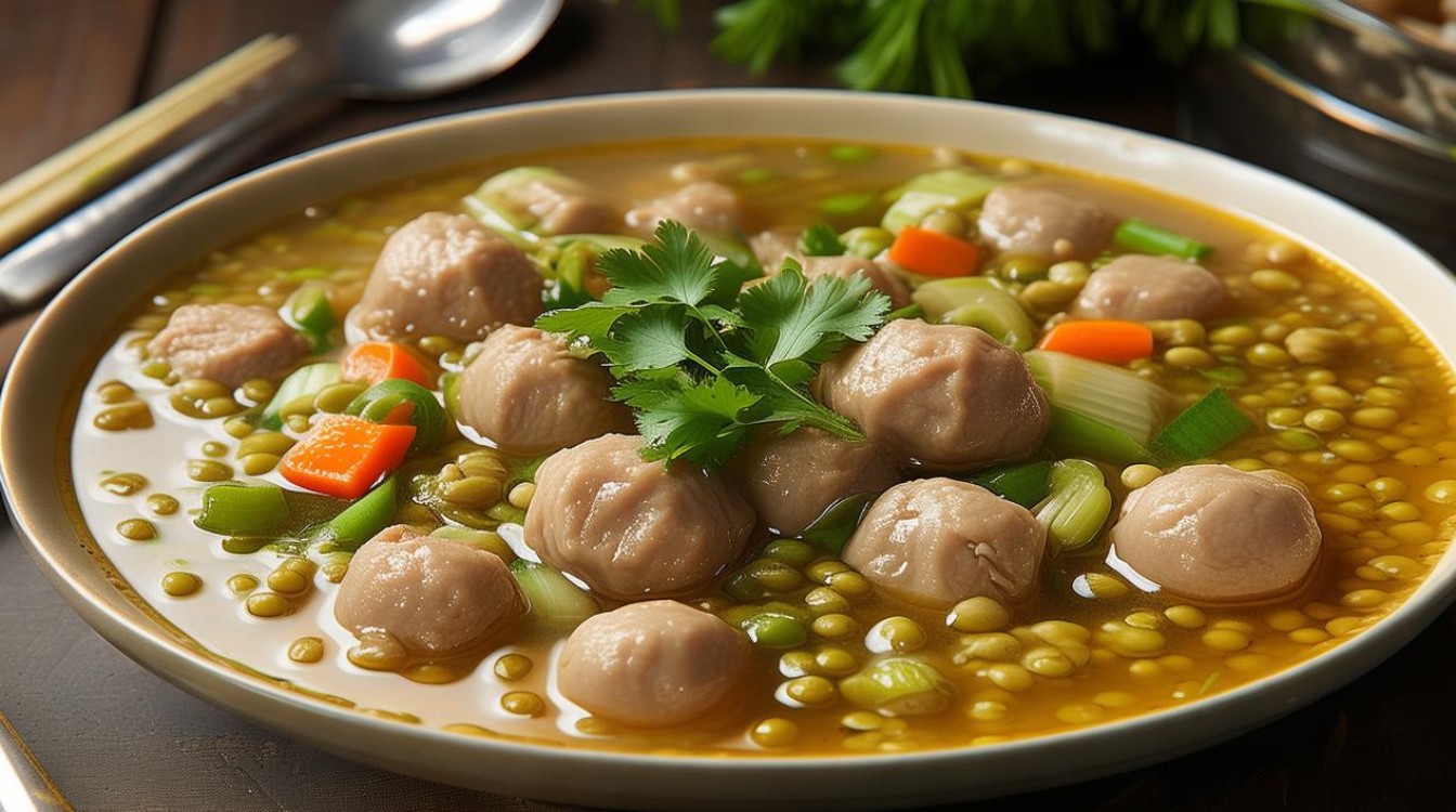 毛豆肉圆汤怎么做？简单家常做法分享！-图2