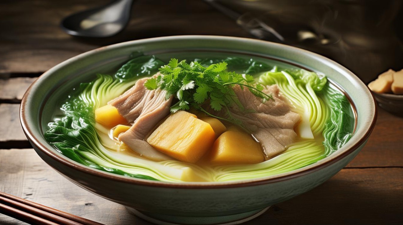 如何制作营养美味的山药青菜排骨汤？-图2