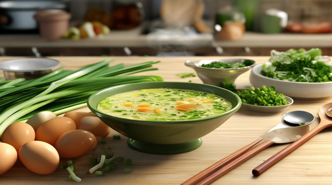 如何简单制作营养美味的鸡蛋蒜苗汤？-图3