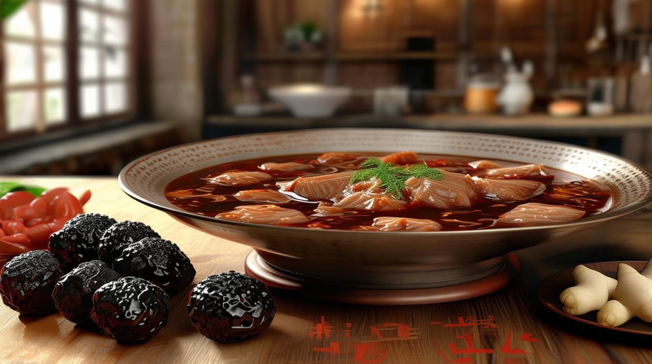 黑枣猪心汤的做法，黑枣猪心汤的做法大全-图1