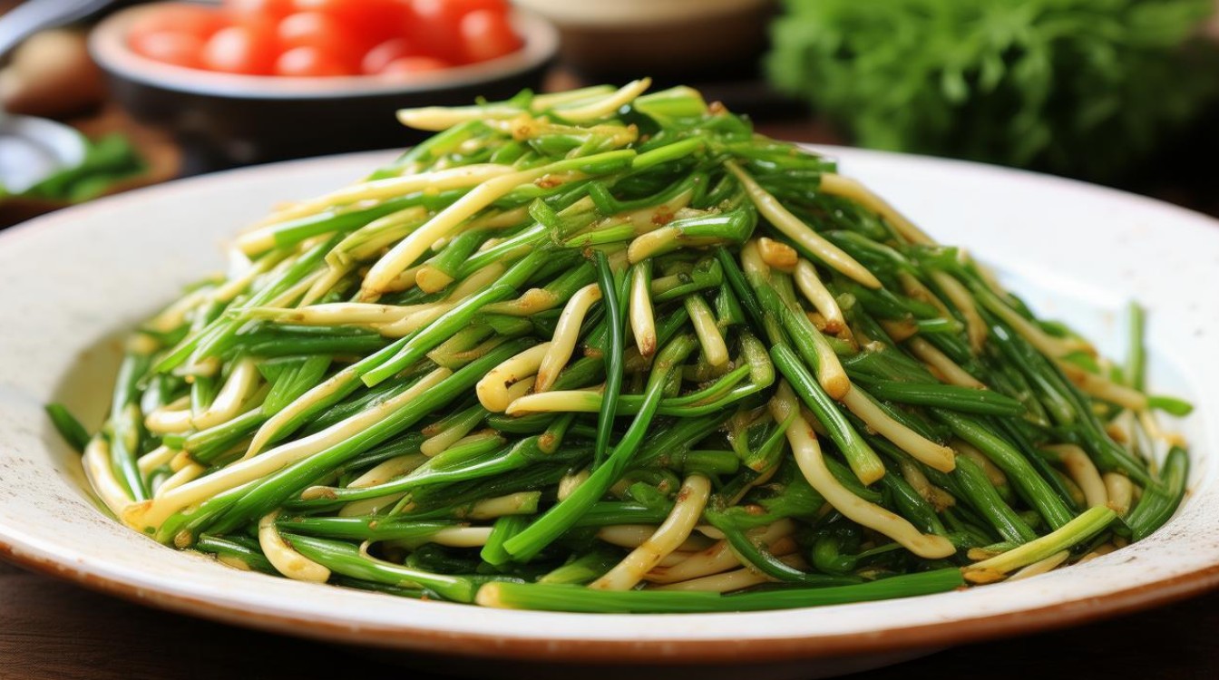 家常豆芽炒，家常豆芽炒韭菜的做法-图1