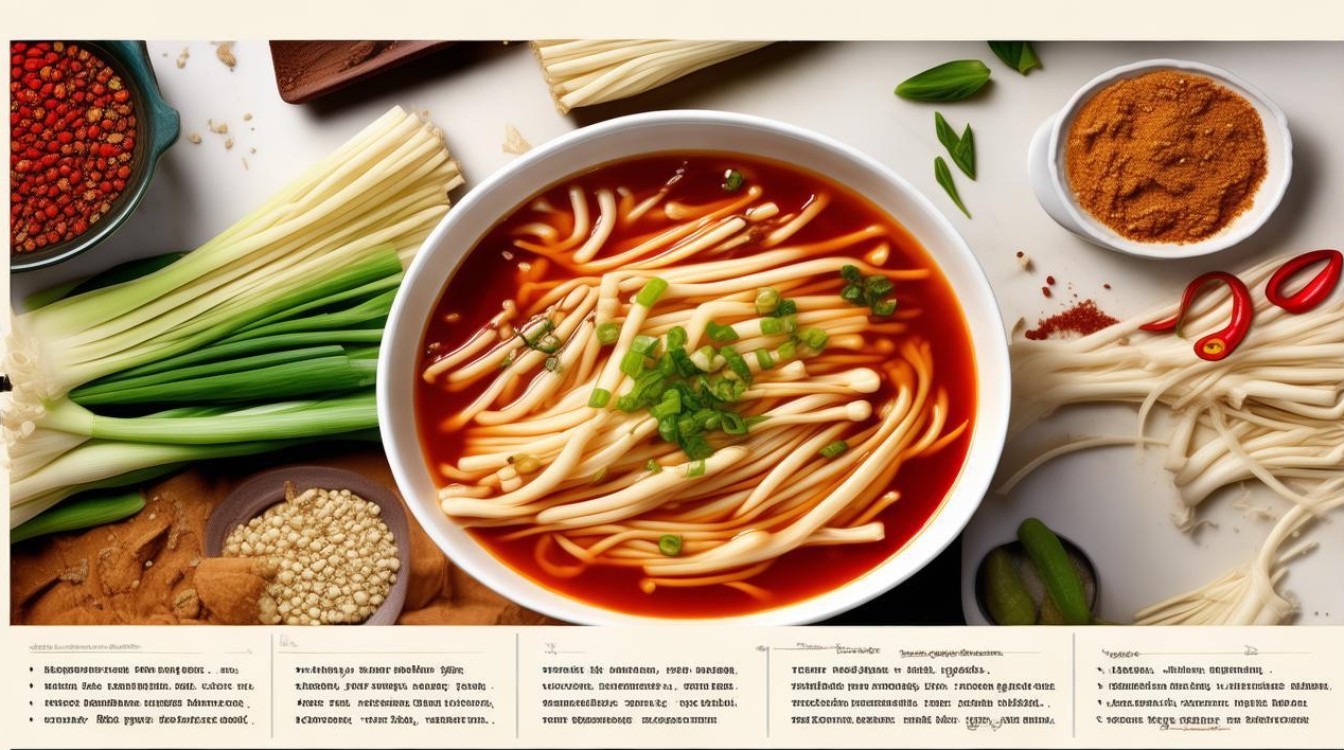 麻辣金针菇汤的做法，麻辣金针菇汤的做法大全-图1