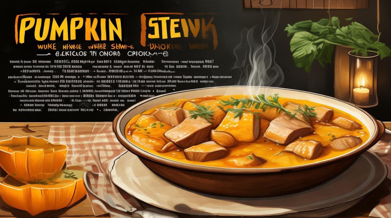 家常南瓜炖肉，家常南瓜炖肉的做法-图1