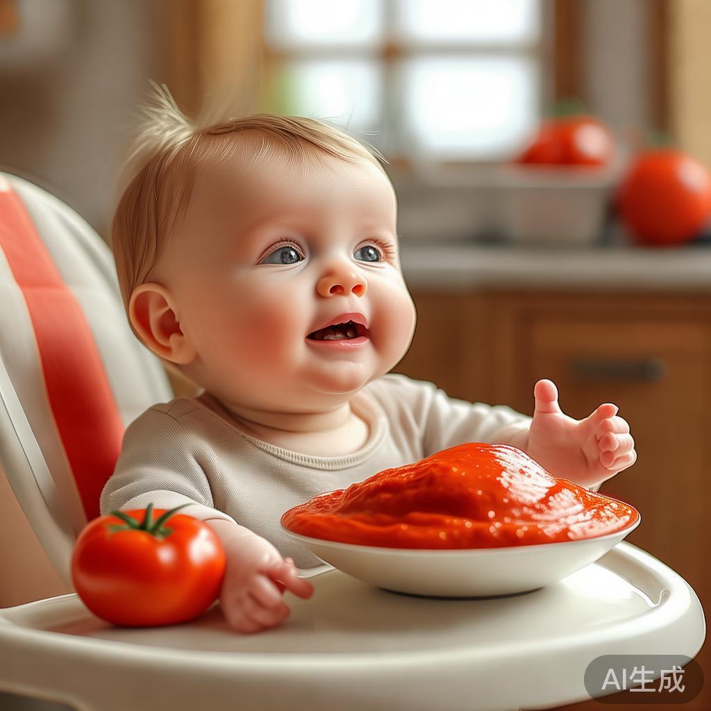 六个月宝宝可以吃西红柿泥吗-图1 六个月宝宝可以吃西红柿泥吗-图1