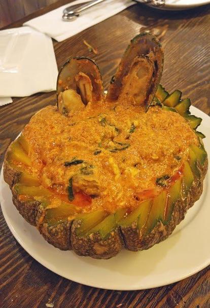 海鲜南瓜盅怎么做?图解步骤详解-图3 海鲜南瓜盅怎么做?图解步骤详解-图3