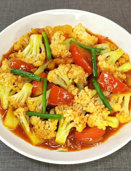 西红柿花菜的做法大全家常-图1