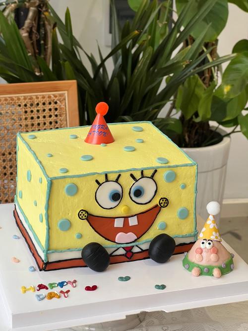 海绵宝宝圆蛋糕图片大全，怎么选最可爱？-图2