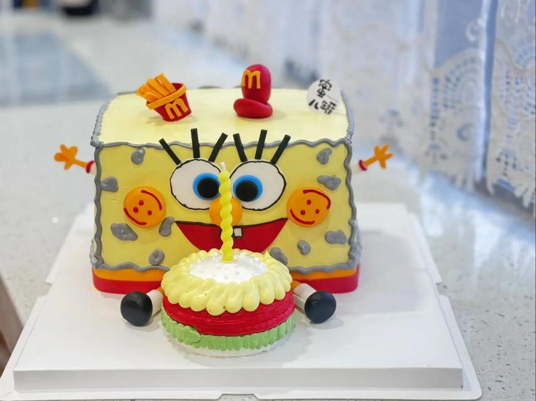 海绵宝宝圆蛋糕图片大全，怎么选最可爱？-图1