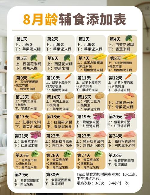 8个月宝宝辅食怎么加?-图1 8个月宝宝辅食怎么加?-图1
