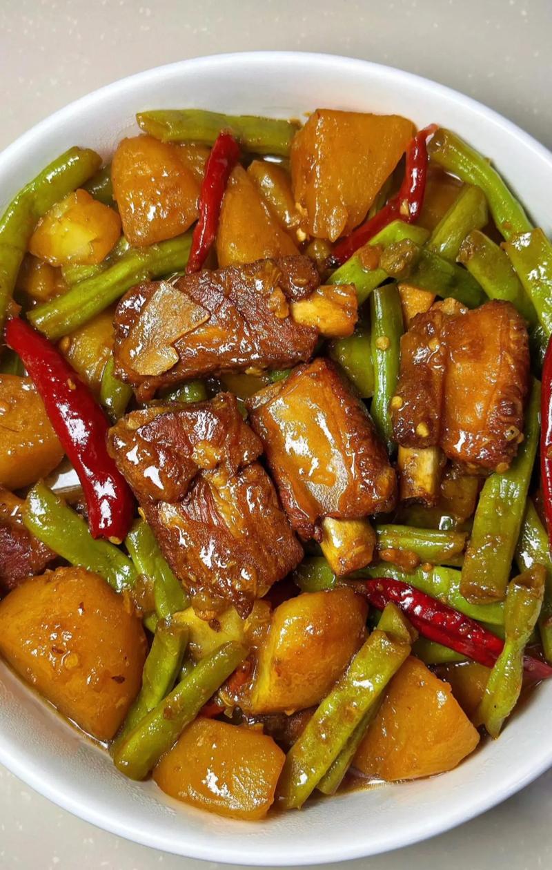 家常炖豆角图片全，做法有哪些？-图2