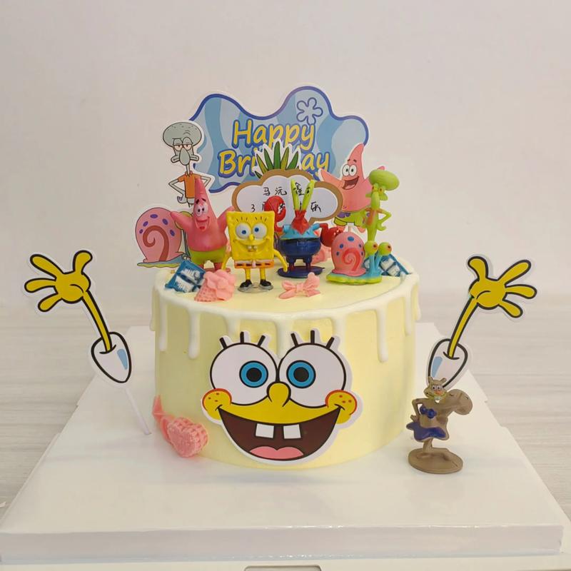 海绵宝宝款式蛋糕图片-图1 海绵宝宝款式蛋糕图片-图1