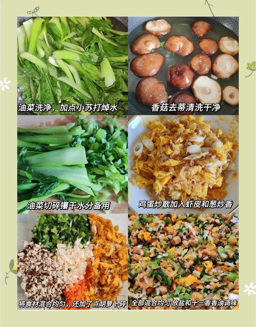 小油菜香菇海鲜包,鲜味如何融合?-图2 小油菜香菇海鲜包,鲜味如何融合?-图2