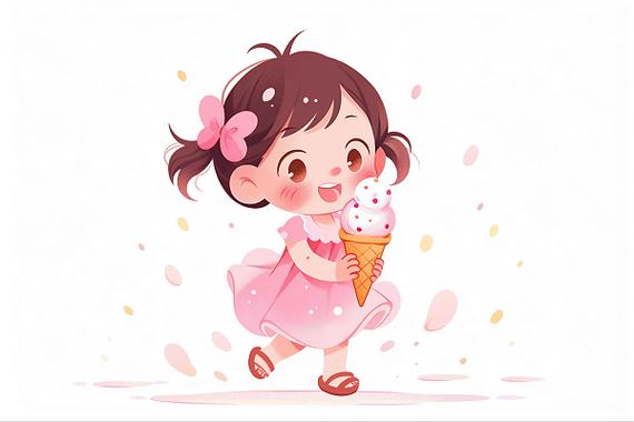 宝宝吃冰淇淋图片有哪些可爱瞬间？-图2