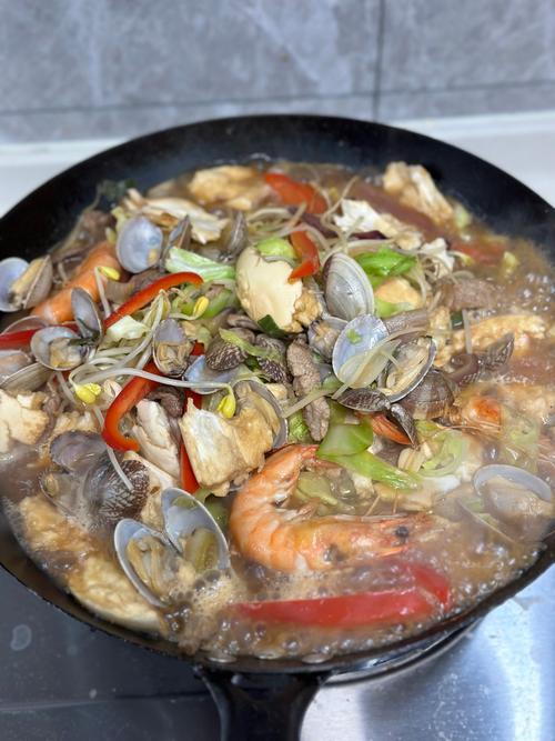 海鲜烩大饼的做法大全-图1