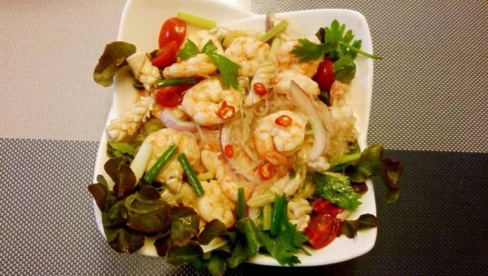 泰式海鲜粉丝沙拉怎么做？-图1