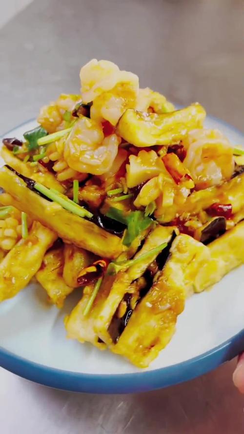 海鲜拌茄子的做法大全-图1