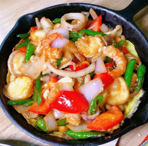 铁板海鲜日本豆腐怎么做？-图2