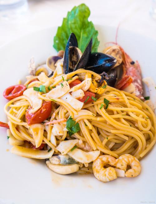 意大利海鲜炒面高清图，诱人美味如何制作？-图1
