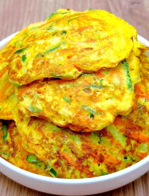 鸡蛋黄瓜饼的家常做法-图2