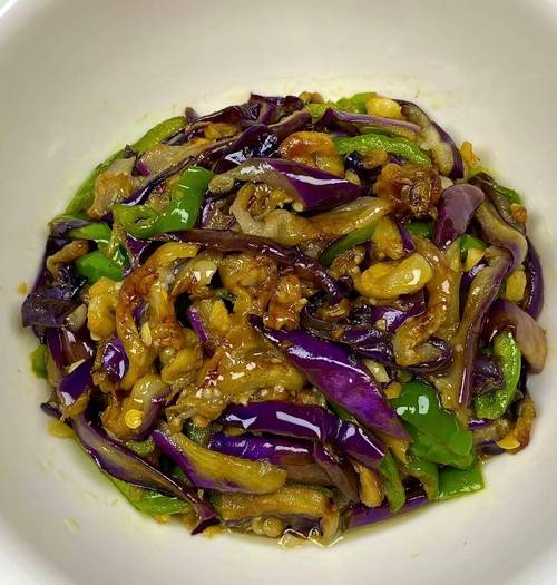 炒茄丝的做法大全家常-图1