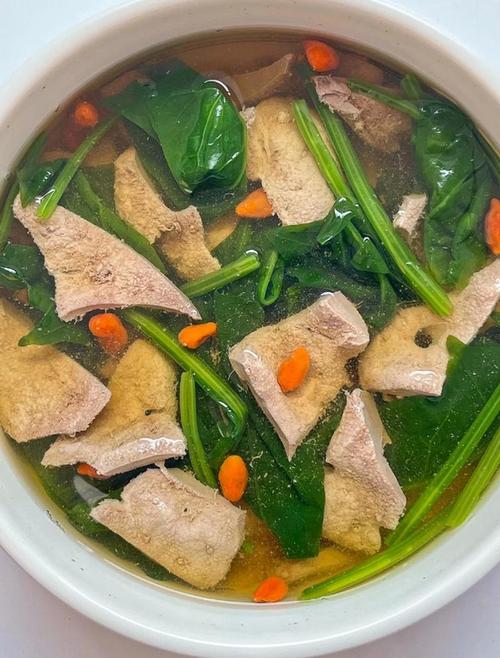 菠菜猪肝汤的做法宝宝-图3