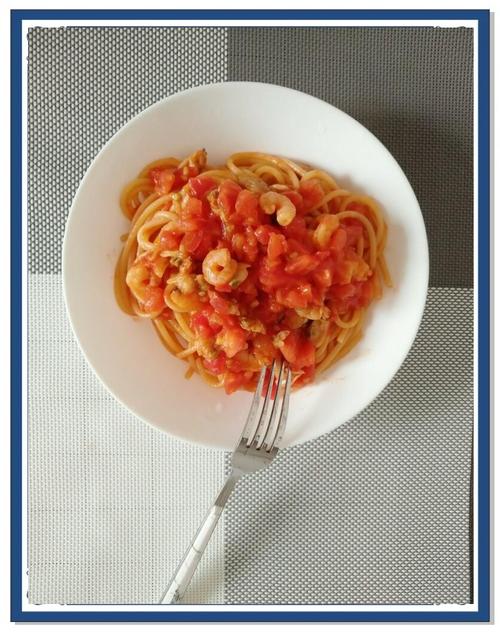 番茄海鲜意面热量高吗？-图1