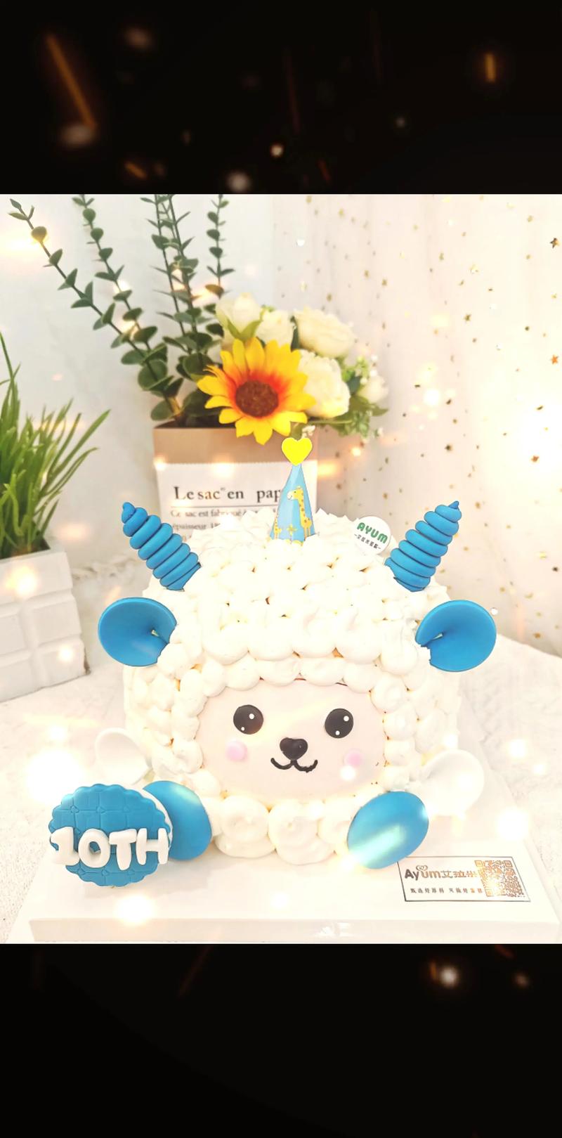 男羊宝宝生日蛋糕图片，有哪些可爱款式？-图2